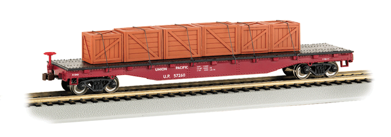 Flatcar w/Crated Load -- Union Pacific-1