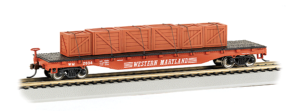 Flatcar w/Crated Load -- Western Maryland