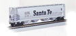 Canadian Cylindrical 4-Bay Grain Hopper - Ready to Run - Silver Series(R) -- Atchison, Topeka & Santa Fe-1