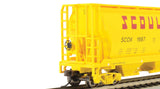Canadian Cylindrical 4-Bay Grain Hopper - Ready to Run - Silver Series(R) -- Scoular Grain #1687 (yellow)-4