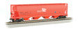 Canadian Cylindrical 4-Bay Grain Hopper - Ready to Run - Silver Series(R) -- Potash Corporation CGLX (salmon, white; Large P Logo)-1