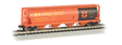 Canadian Cylindrical 4-Bay Grain Hopper - Ready to Run - Silver Series(R) -- Government of Canada CPWX (orange, black, yellow)-1