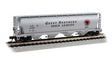 Canadian Cylindrical 4-Bay Grain Hopper - Ready to Run - Silver Series(R) -- Great Northern #171021 (gray, red Rocky Logo)