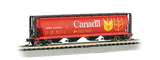 Canadian Cylindrical 4-Bay Grain Hopper - Ready to Run - Silver Series(R) -- Government of Canada CPWX (orange, black, yellow, white)-1