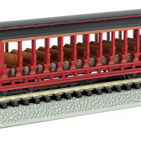 Jackson Sharp Open-Sided Excursion Car - Ready to Run - Silver Series(R) -- Burgundy, Black