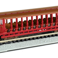 Jackson Sharp Open-Sided Excursion Car - Ready to Run - Silver Series(R) -- Red, Silver