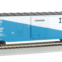 Silver Series(R) 50' Sliding-Door Boxcar - Ready to Run -- Delaware & Hudson (blue, white; "I Love NY" Logo)