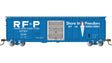 50' Sliding-Door Boxcar - Ready to Run - Silver Series(R) -- Richmond, Fredericksburg & Potomac #2346 (blue, white, red, US Savings Bonds