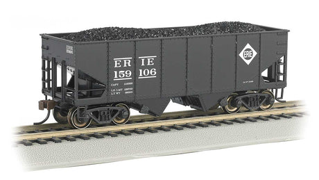 USRA 55-Ton Outside-Braced Hopper with Load - Ready to Run - Silver Series(R) -- Erie 159106 (black)