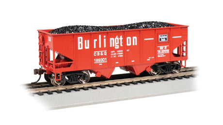 USRA 55-Ton Outside-Braced Hopper with Load - Ready to Run - Silver Series(R) -- Chicago, Burlington & Quincy #189301 (red, black, white)
