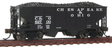 USRA 55-Ton 2-Bay Open Hopper w/Load - Ready to Run - Silver Series(R) -- Chesapeake & Ohio (black)-1