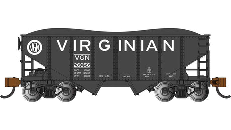 USRA 55-Ton Outside-Braced Hopper with Load - Ready to Run - Silver Series(R) -- Virginian #26056 (black,white)