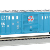 ACF 50'6" Outside-Braced Sliding-Door Boxcar - Ready to Run - Silver Series -- Middletown & New Jersey MNJ (Blue, silver)