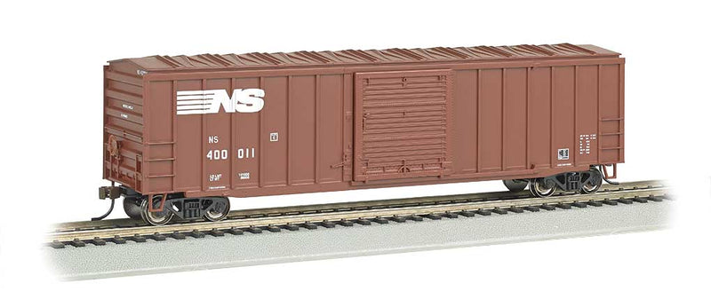 ACF 50'6" Outside-Braced Sliding-Door Boxcar - Ready to Run - Silver Series -- Norfolk Southern #40001 (Boxcar Red)