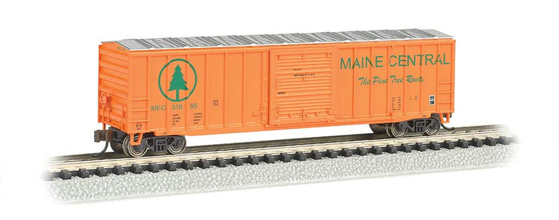 ACF 50'6" Outside-Braced Sliding-Door Boxcar - Ready to Run - Silver Series -- Maine Central (Harvest Gold, green)