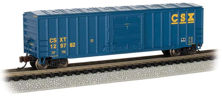 ACF 50'6" Outside-Braced Sliding-Door Boxcar - Ready to Run - Silver Series -- CSX