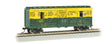 40' Animated Stock Car with Horses - Ready-to-Run -- Chicago & North Western #14305 (yellow, green)