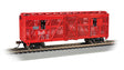 40' Animated Stock Car with Horses - Ready to Run - Silver Series(R) -- St. Louis-San Francisco 47667 (Boxcar Red, Frisco Coonskin Logo)