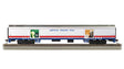 72' Exhibit (Converted Baggage) Car - Ready to Run -- American Freedom Train #101 (white, silver, red, blue)