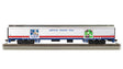 72' Exhibit (Converted Baggage) Car - Ready to Run -- American Freedom Train #104 (white, silver, red, blue)