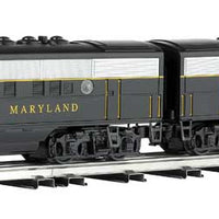 EMD F3 A-A Set - Conventional 3-Rail - Williams(TM) Golden Memories(R) -- Western Maryland (black, yellow, Fireball Logo)