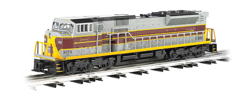 EMD SD90 - 3-Rail w/Sound - Williams(TM) -- Norfolk Southern #1074 (Lackawanna Heritage Scheme, gray, maroon, yellow)