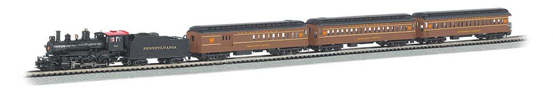 The Broadway Limited -- 4-6-0 Loco, 3 60' Heavyweight Cars, 34 x 24" Track Oval, Power Pack-1