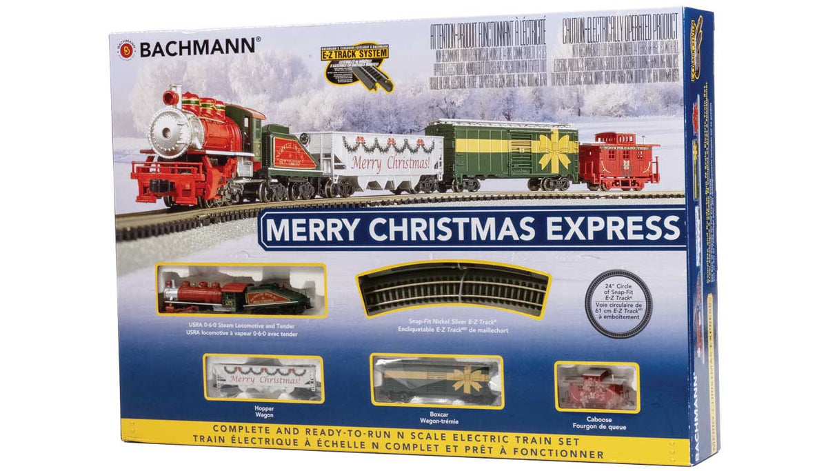 Merry Christmas Express - North Pole & Southern -- USRA 0-6-0, 3 Cars, E-Z Track(R) Circle, Power Pack and Instructions
