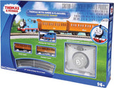 Thomas and Friends(TM) Thomas with Annie & Clarabel Train Set - Standard DC -- Locomotive, 2 Cars; E-Z Track Circle, Controller and Instructions-1
