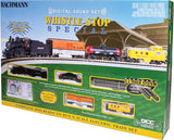 Whistle Stop Steam Train Set - Sound and DCC -- Union Pacific 4-6-0, 3 Cars, E-Z Track Oval, Controller-1