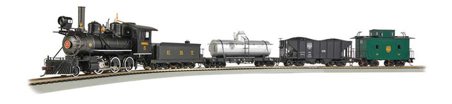 East Broad Top Freight Train Set - Standard DC - Spectrum(R) -- 2-6-0 #5, 3 Cars; E-Z Track(R) Oval, Speed Controller-1