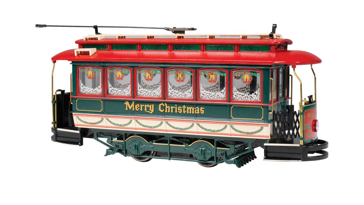 Closed Streetcar - Standard DC - Spectrum(R) -- Merry Christmas (green, red)