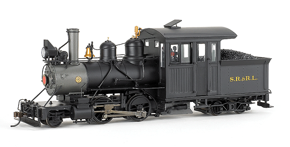 Baldwin Forney Inside-Frame 2-6-0 Mogul w/DCC - Spectrum(R) -- Sandy River & Rangely Lakes (black, graphite)-1