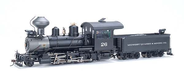 Baldwin Outside-Frame 2-8-0 w/DCC - Spectrum(R) -- Midwest Quarry & Mining Co.