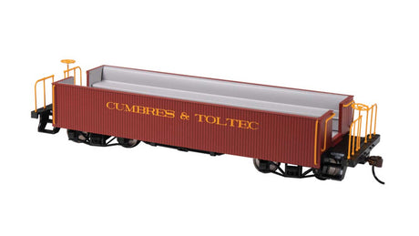 Wood Gondola-Style Excursion Car - Ready to Run - Spectrum(R) -- Cumbres & Toltec (Boxcar Red)