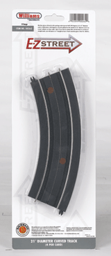 E-Z Street Track for Operating Vehicles & Trolleys -- D-21 Curve pkg(4)-1