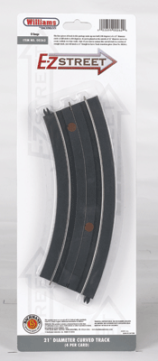 E-Z Street Track for Operating Vehicles & Trolleys -- D-21 Curve pkg(4)-1