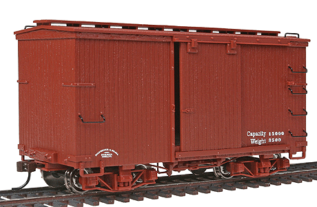 18' Wood Boxcar - Spectrum(R) -- Data Only (Oxide Red) pkg(2)-1