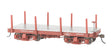 18' Wood Flatcar - Spectrum(R) -- Data Only (Oxide Red) pkg(2)