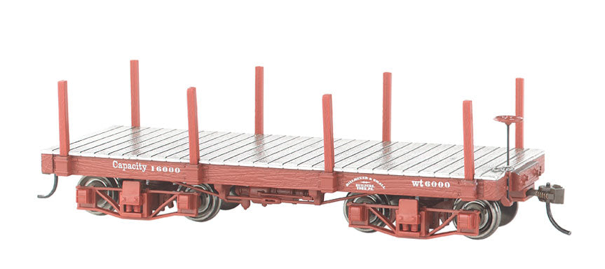 18' Wood Flatcar - Spectrum(R) -- Data Only (Oxide Red) pkg(2)