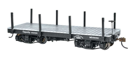 18' Wood Flatcar - Spectrum(R) -- Data Only (black) pkg(2)