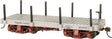 18' Wood Flatcar - Spectrum(R) -- Data Only (gray) pkg(2)