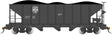 3-Bay Hopper with Removable Load - Ready to Run -- East Broad Top #977 (black)