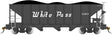3-Bay Hopper with Removable Load - Ready to Run -- White Pass & Yukon #670 (black)