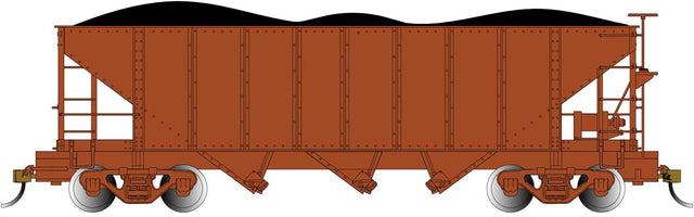 3-Bay Hopper with Removable Load - Ready to Run -- Painted, Unlettered (oxide)