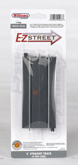 E-Z Street Track for Operating Vehicles & Trolleys -- 5"  12.7cm Straight pkg(4)-2
