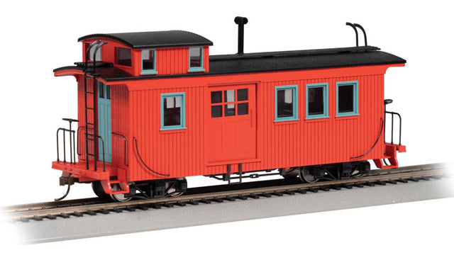 Wood Side-Door Caboose - Ready to Run - Spectrum(R) -- Painted, Unlettered (red)