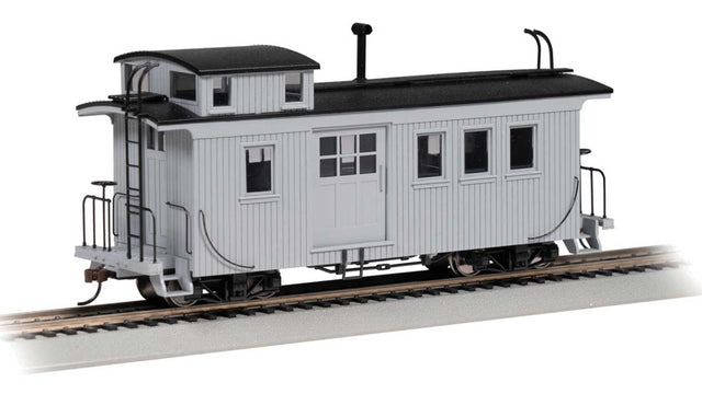 Wood Side-Door Caboose - Ready to Run - Spectrum(R) -- Painted, Unlettered (gray)