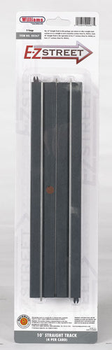 E-Z Street Track for Operating Vehicles & Trolleys -- 10"  25.4cm Straight pkg(4)-2