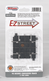 E-Z Street Track for Operating Vehicles & Trolleys -- 90-Degree Crossing pkg(4)-1
